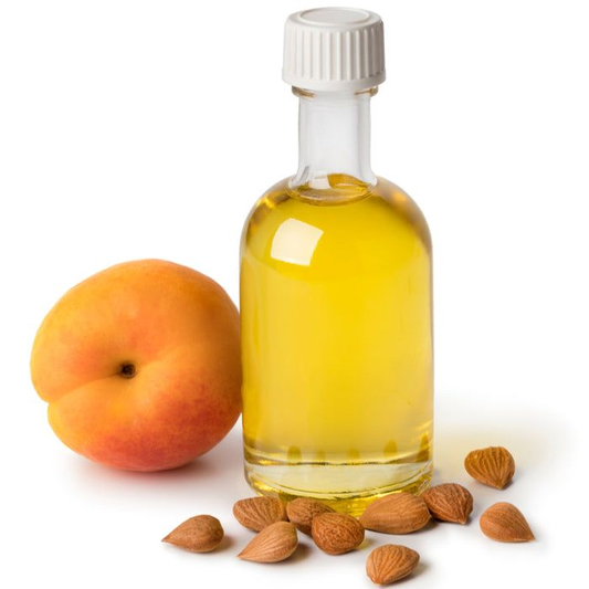 Pure apricot oil from Skardu in glass bottle – natural cold pressed apricot kernel oil